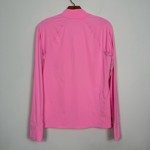 Lilly Pulitzer Pink Luxletic Marion Half-Zip Sunguard Mesh PGA Embroidery Large - Picture 8 of 8